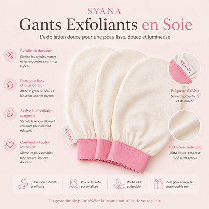 Gant Exfoliant en Soie – Peau Douce & Éclat Naturel