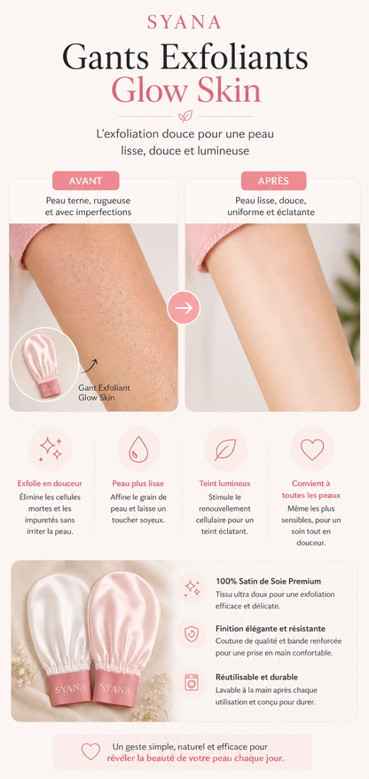 Gant Exfoliant Glow Skin - Satin de Soie