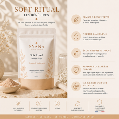 Soft Ritual – Masque visage - Apaisant & Hydratant
