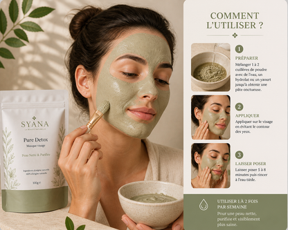 Pure Détox – Masque visage - Purifiant & Anti- Imperfections