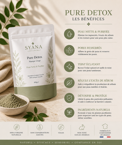 Pure Détox – Masque visage - Purifiant & Anti- Imperfections